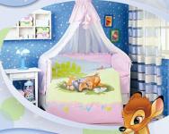 Детское постельное белье в кроватку "Бемби" Дисней (Disney, ясли)