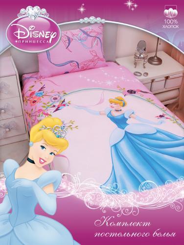 Простыня на резинке "Золушка" (Disney, садик) 90х200х25